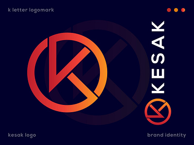 Letter K logo design (unused) brand identity business logo k letter k logo letter logo