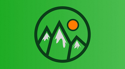 Mountain app branding design graphic design illustration logo typography ui ux vector
