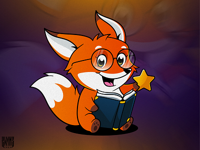 Mascot TheFoxDen 99designs behance den evanscrea fox illustration logotoons mascot character school student vector