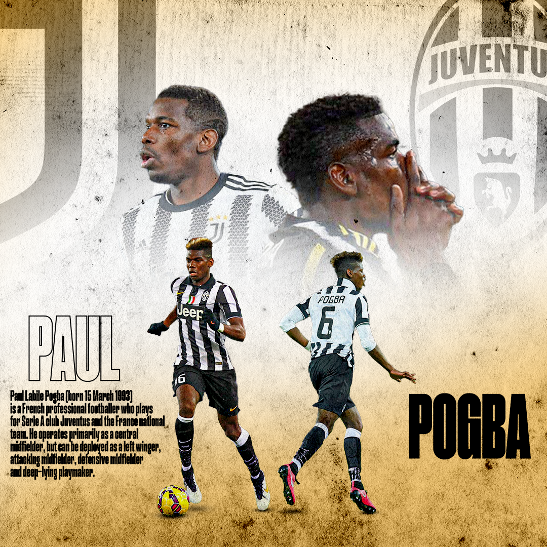 Sport graphic of Paul Pogba by Jan on Dribbble