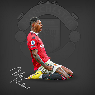 Sport graphic of Rashford graphic design sport