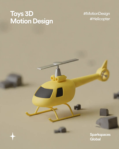 3D Animation - Helicopter 3d animation blender branding design graphic design helicopter motion texture