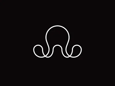 Flapjack octopus animal circle creature flapjack icon line logo nature octopus outline sea shape simple symbol