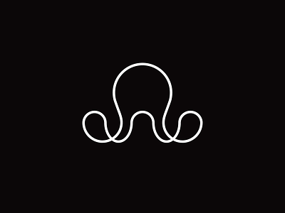Flapjack octopus animal circle creature flapjack icon line logo nature octopus outline sea shape simple symbol