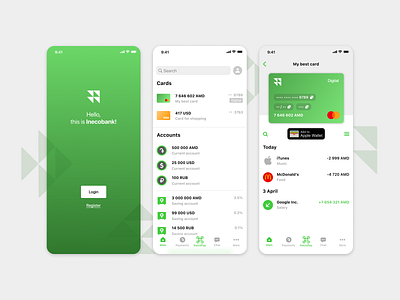 Inecobank App Redesign Concept app bank card concept design figma finance mobile photoshop redesign ui
