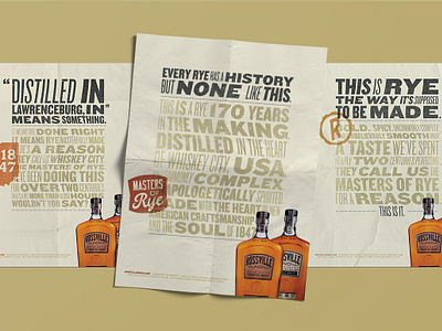 Rossville Union Rye Print branding design graphic design layout print rye vintage whiskey