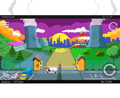 POWER PLANT design graphic design ill illustration pixelart slotgames ui