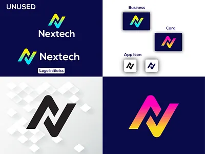 Concept: Nextech - Logo Design, N letter Logo (Unused ) app icon best logo brand identity branding icon initial letter n logo logo design logo initial logofolio minimalist logo modern logo monogram monogram logo n letter n logo vect plus vectplus
