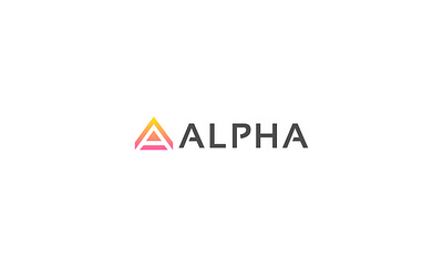 ALPHA unique logo design branding design graphic design logo logo design modern vector