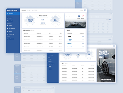 Drive Arabia - Admin Panel for Aggregator design ui ux website