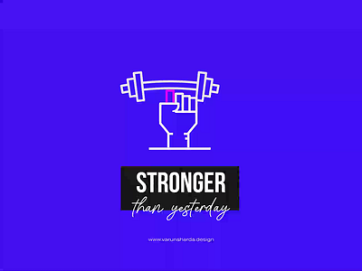 Stronger Than Yesterday - a Journey after effects animation branding logo motion graphics ui ui animation vector animation