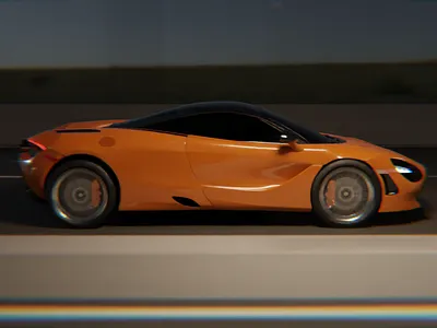 McLaren car animation animation automobile mclaren720s racing software supercar visualization