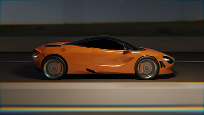 McLaren car animation animation automobile mclaren720s racing software supercar visualization
