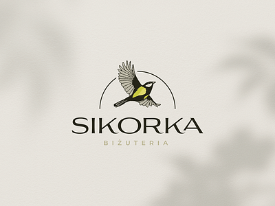 Sikorka logo design bird logo elegant logo illustrated logo jewellery logo logo logo design