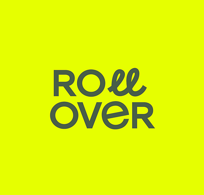 Rollover Logo branding dog boarding graphic design logo
