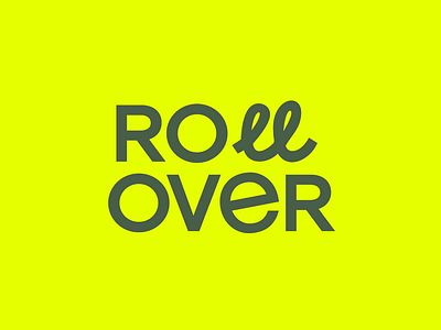 Rollover Logo branding dog boarding graphic design logo