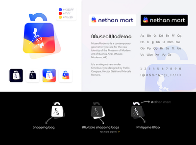 Nethan Mart branding design graphic design logo ui ux visualdesign