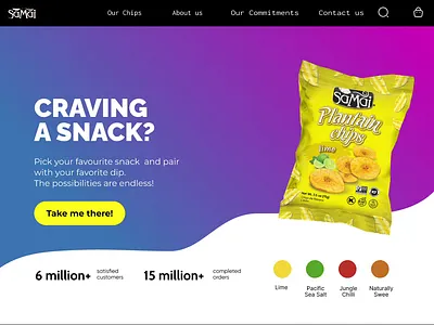 Snack Landing Page 3d animation app branding design illustration logo ui ux vector