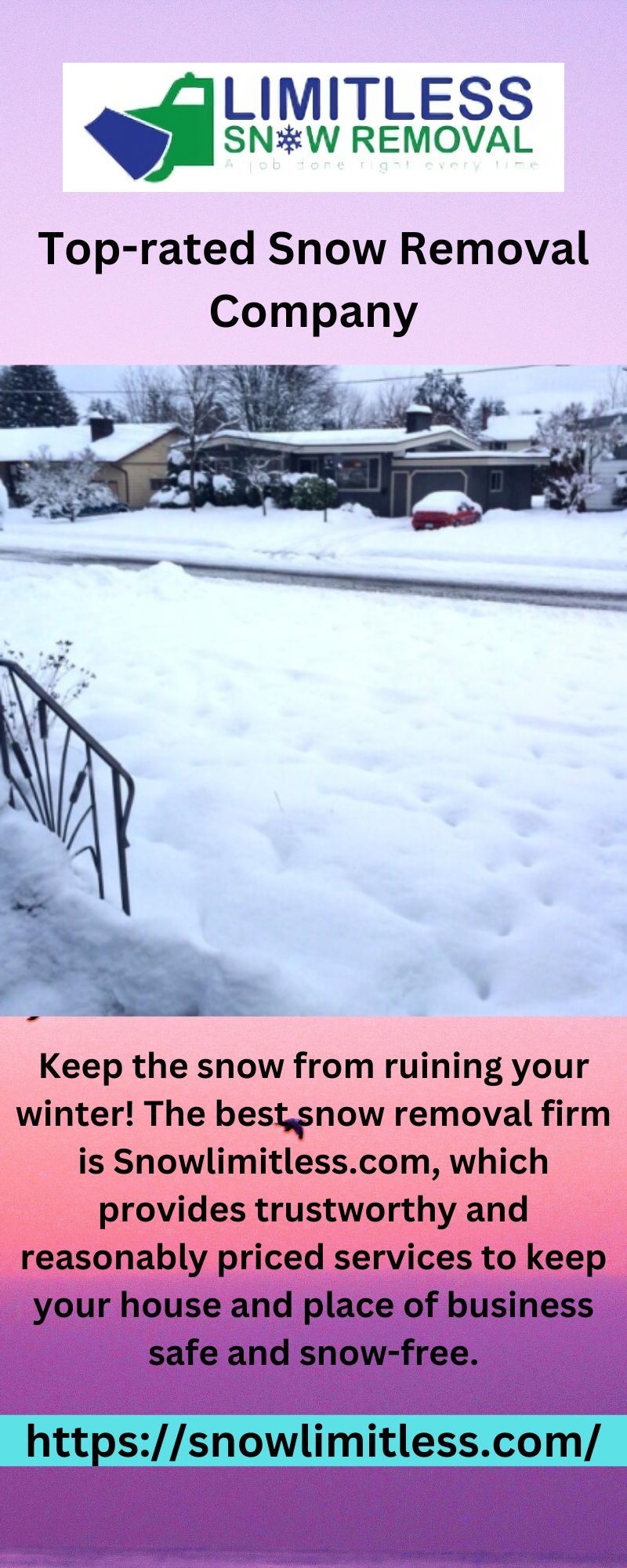 Toprated Snow Removal Company by Limitless Snow Removal on Dribbble