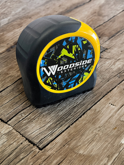 Woodside Custom Tape Measures design graphic design merchandise product sticker