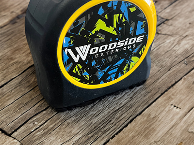 Woodside Custom Tape Measures design graphic design merchandise product sticker