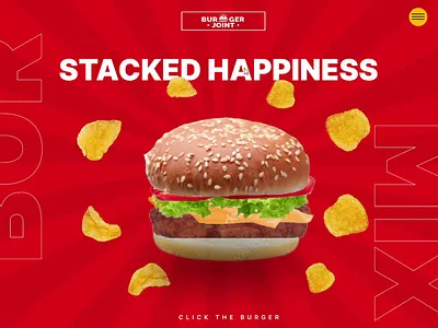 Hamburger Web Design 3d animation app branding design illustration logo ui ux vector