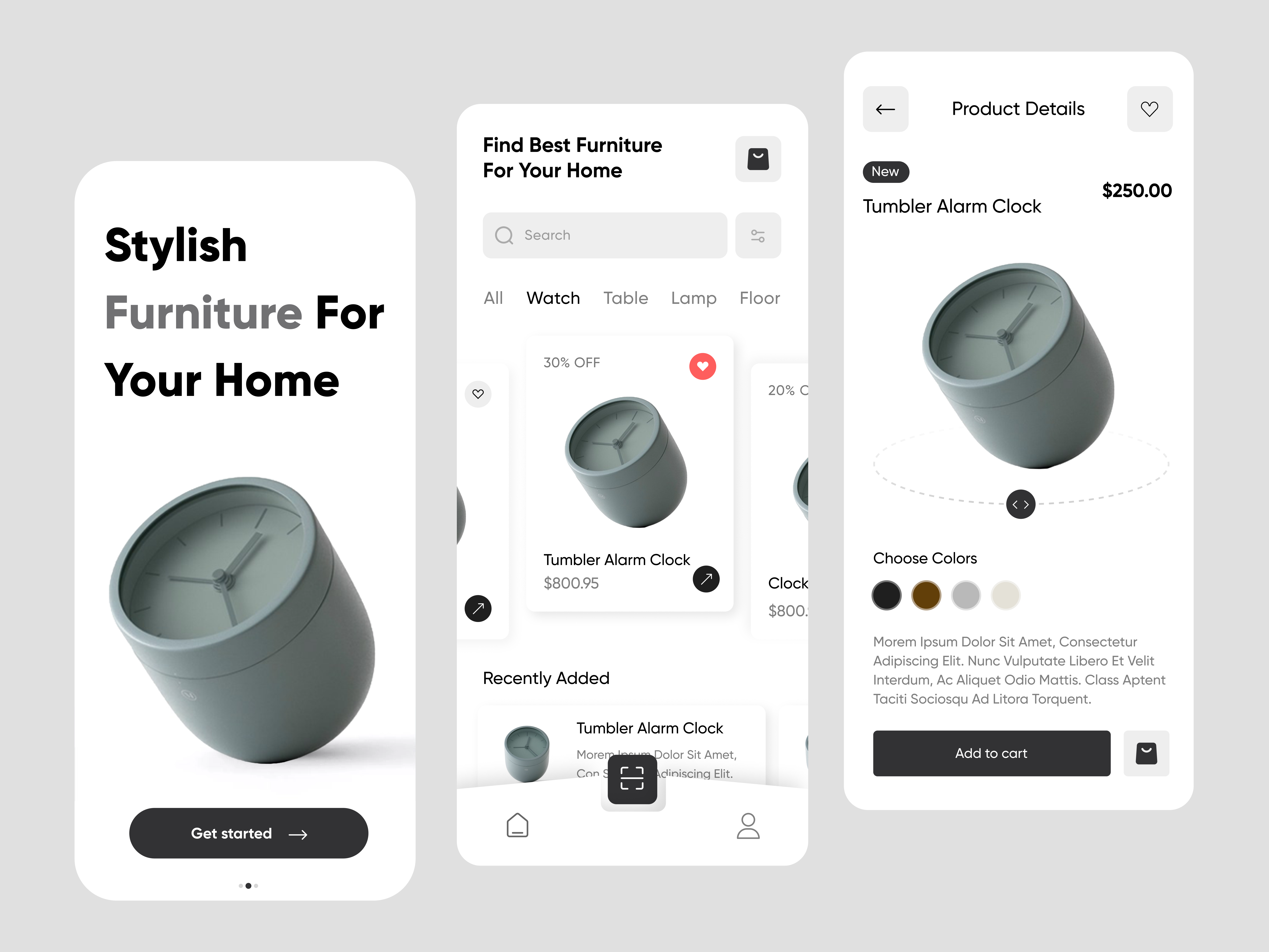 Example of Android & Ios Mobile App UI/UX Design 