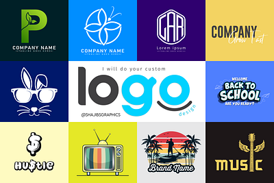 I will do your custom logo design branding graphic design logo t shirt