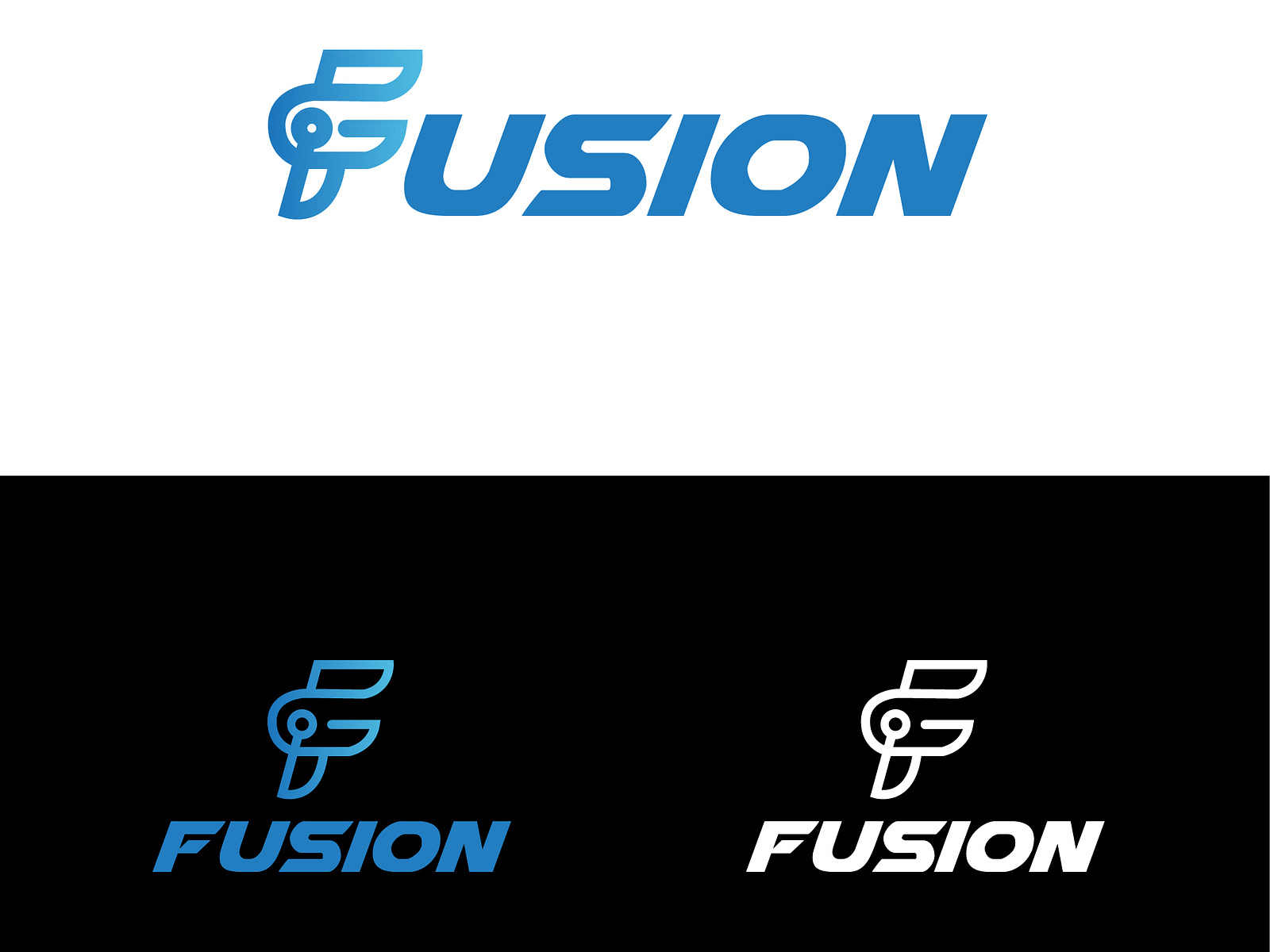 Fusion Logo Design (unused) by Graphic Aim on Dribbble