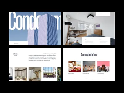 Condominium - Hotel landing page accomodation booking design hotel landing page minimal minimalist stay ui ux web design website