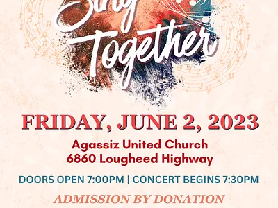 Sing Together Concert Poster choir design music poster print