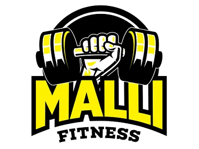 Malli Fitness Logo Design brand identity branding design graphic design logo vector