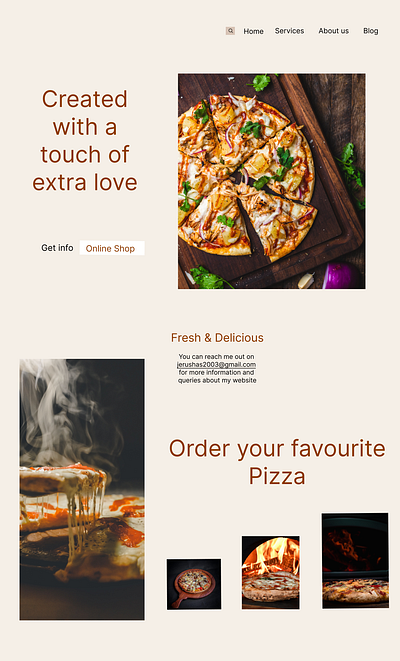 Restaurant Website Design branding design ui