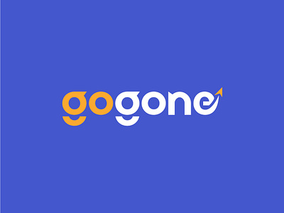 GoGone Logo Design. air biman branding company design flat fly font go graphic design graphicsdesigner logo logodesign logodesigner logotype rocket text typography up vector