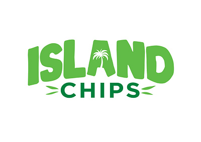 Island Chips Logo Design brand identity branding design graphic design logo vector