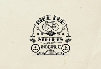 BikePGH Merch Design bike design illustration marketing merch merchandise