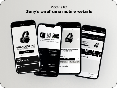Practice 101: Sony's wireframe mobile website