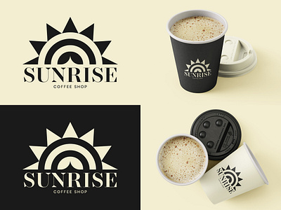 Sunrise - Coffee Shop branding concept design logo mockup