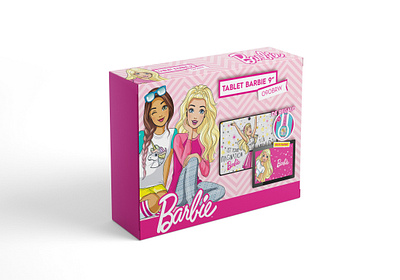 Tablets packaging Barbie and Hotwheels brand identity branding design graphic design identity illustration pack packaging packaging design vector