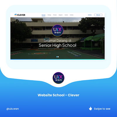 Website School - Landing Page - Clever landingpage school ui uiux website