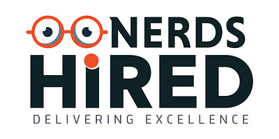 Nerds Hired branding design graphic design illustration logo ui ux