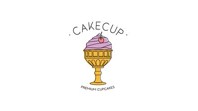 Daily Logo Challenge - Day 18: Cupcake. CakeCup. branding cakecup cupcake dailylogochallenge design graphic design illustration logo vector