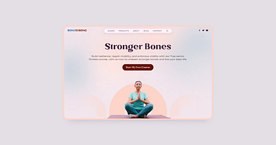 UI Design for Osteoporosis Prevention! desktop ui userinterface ux visual design webdesign