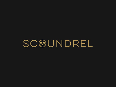 Scoundrel logo typography