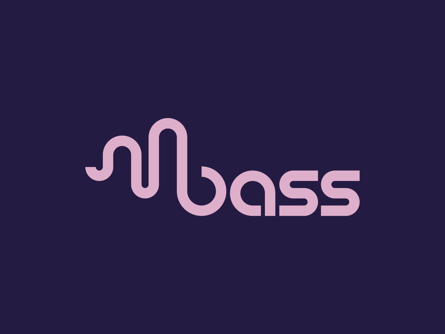 #dailylogochallenge - Music Streaming Startup - bass animation branding design graphic design logo typography vector