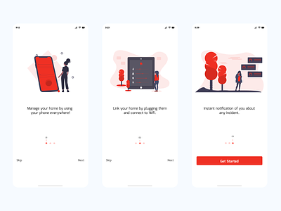 On-Boarding App animation app branding design graphic design icon illustration logo mini minimal modern new pop up settings trending typography ui ux vector website