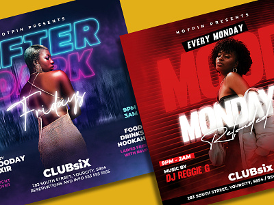 Night Club Flyer Bundle seductive