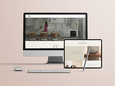 Website for an interior designer graphic design ui ux