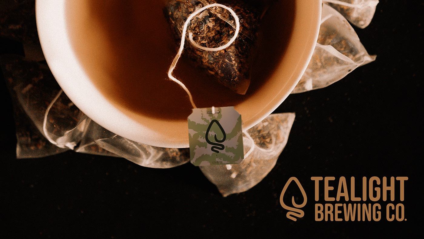 Tealight Brewing Co. adobe illustrator adobe photoshop advertising art direction brand identity branding graphic design logo logo design packaging design tea tea brand design typography visual design
