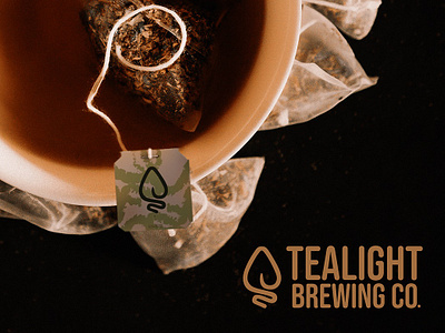 Tealight Brewing Co. adobe illustrator adobe photoshop advertising art direction brand identity branding graphic design logo logo design packaging design tea tea brand design typography visual design